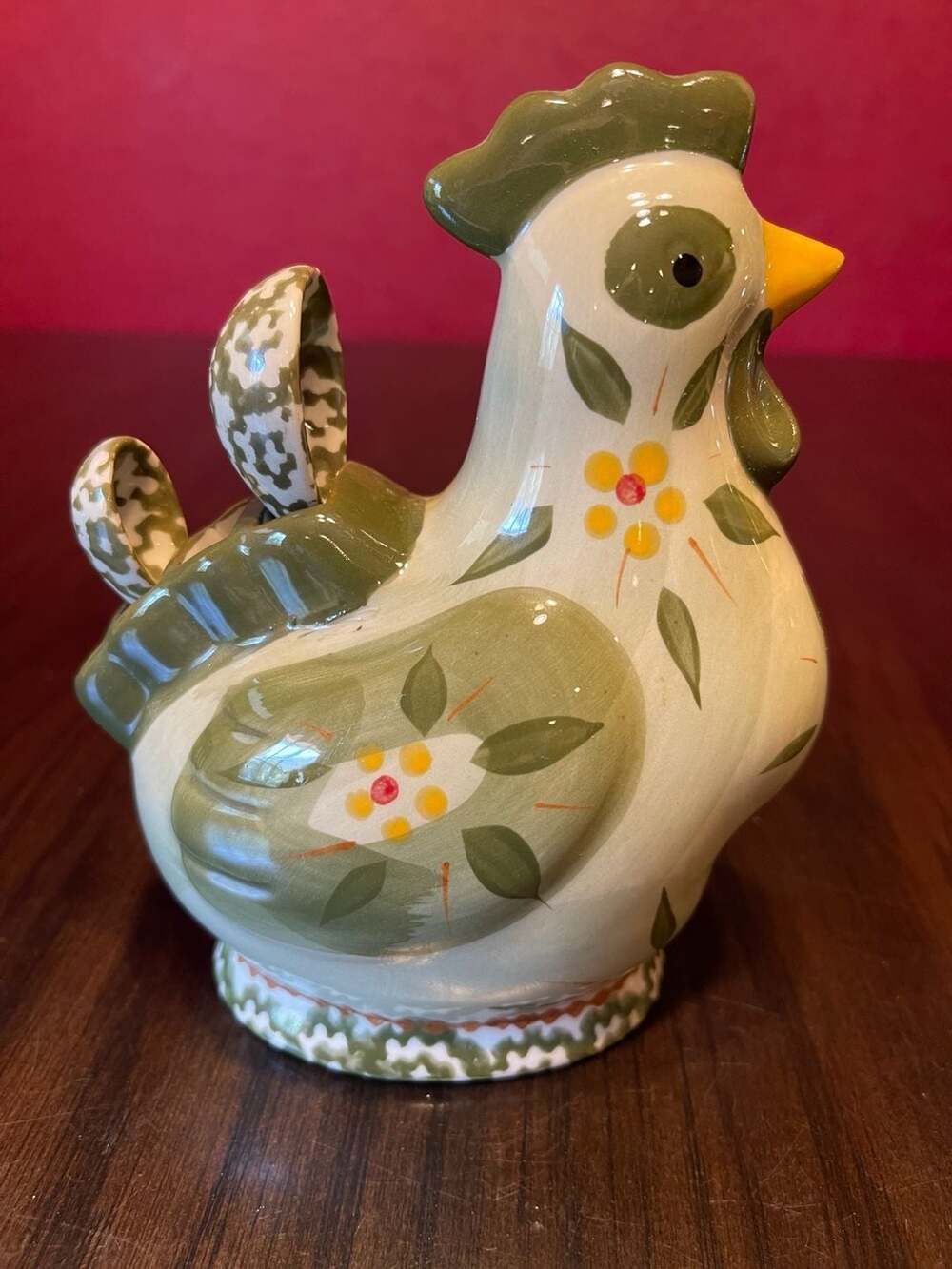 Temp-Tations Old World Figural Chicken Measuring Spoon Set Green
